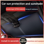 자동차 앞유리 햇빛가리개 전용 차단 단열 내장재 차양 자외선 차양우산 차양커튼 : 장미코알라