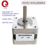JUNQI Nema14 하이브리드 35HS2808A4 스테퍼 모터 28mm 길이 12Ncm 토크 5mm 샤프트 2상-4리드 와이어 스테핑 : 버그 슬러그