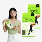 동국제약 센시안 메디컴프밴드 워크 2개 (블랙 S-M / M-L) 의료용 밴드 종아리 압박 스타킹 남여공용, 다리의료기기 허가 : 동국제약 생활건강