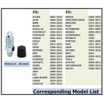 6 PCS 브레이크 블리더 나사, 밸브, 블리더, 고무 캡이 있는 캘리퍼 나사 M10x1.0-29.2mm, H9407-6,107391, 표준 미터법 키트 : 유니픽스몰