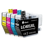 J1010 고수익 카트리지 4팩 XL 잉크 블랙 MFC J1012 J1170 SC 카트리지에 호환 프린터 DS LC401XL LC401 : 모리포레스트7