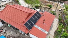 강원도 삼척 원덕읍 강판경사지붕형 3KW 가정용태양광설치 : 에이스솔라에너지