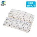 33valuesX 20pcs 660pcs 0603 0805 1206 저항기 키트 모듬 1R ~ 1M 옴 1 샘플 키트 DIY 3 3R 5 1R 10R 47R 62R 82R 1K : 와이유스토어