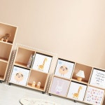 H6343 2단 4칸 삼나무 바퀴형 책장 1color : 영점일톤