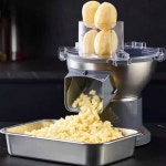 양파 깍둑썰기 깍둑 굵고 써는기계 자동 옵션 3 슬라이서 감자 대구경 전용 야채썰기 상품 얇은 늑대 깍둑썰기-6mm[식당/음식점 슬라이스... 