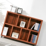 H6273 7칸 2단 바퀴형 책장 1200 8colors : 영점일톤