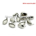 리벳 5MM 스터드 500 실버 J1763 스파이크 가방 스팟 가죽 8MM 의류 타원형 : 비닐바구니