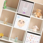 H6317 3단 9칸 바퀴형 심플책장 1color : 영점일톤