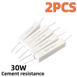 시멘트 저항 30W 1R 2 3R 3 3 4R 4 7R 5 6 8R 10 12 15/20 ohms 2PCs : 와이유스토어