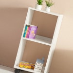 H6312 2단 2칸 바퀴형 심플책장 1color : 영점일톤