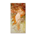 알폰스 무하 그림 Printemps 봄 여신 아르누보 명화액자 카페인테리어 일러스트액자 : 갤러리아리아