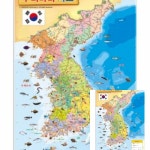 퍼즐 우리나라지도 4절 1개입 맞추기 어린이집 그림퍼즐 그림조각 : 일상유통01