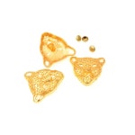 가방 스터드 7X3 5MM 세트 J1794 실버 5CM 가죽 레오파드 10 6X3 의류 스팟 리벳 Gold : 비닐바구니