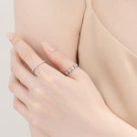 14K 18K 플레르 천연 옐로우 랩다이아몬드 꽃 반지 : 주웰 JOOWELL