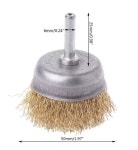 전동 드릴 연마 휠 컵 브러쉬 녹 페인트 제거 세척 스틸 와이어 브러시 비트 (A0934) : 꼬슈 COSSU