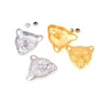 가방 스터드 7X3 5MM 세트 J1794 실버 5CM 가죽 레오파드 10 6X3 의류 스팟 리벳 Gold : 비닐바구니