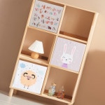 H6366 3단 6칸 고무나무 책장 1color : 영점일톤