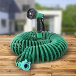 코일호스 10m 세차호스 6미터 용수철관 14 호스릴 투명 6미터 물호수 코일 투명 7.5미터 코일호수 청소건 녹색 베란다청소 1 호스 금속... 