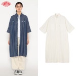 단톤 여성 코튼 샴브레이 워크 셔츠 데님 드레스 원피스 DT-G0091 SCA : 글로벌하준