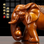 코끼리 장식 풍수 레이아웃 발코니 조경 무테 야외 벽꾸미기 OM타운 left 소품 농장 중간사이즈 한쌍 나복코끼리 : 공가네만물상