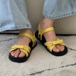 [G1905] 여성 발볼 넓은 데일리 찍찍이 스트랩샌들 : 새로이클라쓰