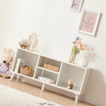 H6561 4칸 오픈 거실장 1140 화이트 : 영점일톤