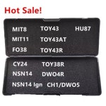 Hot Lishi 2 In 1 2in1 도구 MIT8 MIT11 FO38 CY24 NSN14 TOY43 DWO4R DOW5 CH1 HU87 자동차 키용 자물쇠 : 바이셀피프티세븐