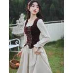 레트로옷 목장소녀 알프스 코디set 졸사 개화기 의상 두건 스커트 수능사진 스카프 : 느루글로벌 2