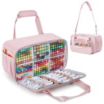 정리함 케이스 최대 달린 분홍색 홀더 216 어깨끈이 가방 보관용 대형 Bla : 토탈이커28