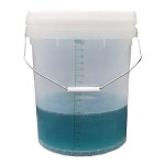 건설현장 계량통 10L 20L 원형 벌크통 소형 10L_블랙 투명통 양동이 현장 500ml 계량컵 눈금 : 트랜스월드넷