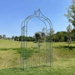 정원 대문 가든 게이트 웨딩 장미 테라스 아치형 울타리 넝쿨 지지대 꾸미기 펜스 아치 연녹(문없음) 특대 : 글로리샵55