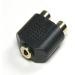 Coms 스테레오 3.5mm F to 2RCA F 젠더 Y형 G9252 : 조은 정보