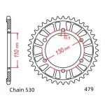 530 체인 오토바이 후방 스프로킷 XJR1300 04 17 MT 01 05 11 YZF R7 99 YZFR1 98 08 FZS1000 FZ1 15 38T : 이지딜월드