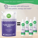 프레시 몬스터 버블 배스 2배 초농축 저자극성 진정 라벤더 30온스 리필 파우치 8.5 Fl Oz (Pack of 1) : 옥지라