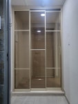 도장 샴페인골드3연동 아파트현관중문  부산. 양산. 창원. 김해. 울산중문 시공전문업체 가로1300  (시공비포함) : 지에스중문