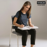 학생공부의자 DVX315P+발받침대 집중력 몰입 체어 컴퓨터책상 도서관 학원 사무실 : 명작가구