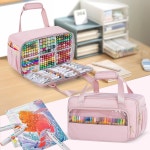 정리함 케이스 최대 달린 분홍색 홀더 216 어깨끈이 가방 보관용 대형 Bla : 토탈이커28