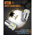LUYED 1156 LED 전구 12V 슈퍼 브라이트 저전력 10 X 650 루멘 1141 1003 3014 54SMD 백업에 사용 역방향 조명 브레이크 라이트 후미등 RV... 