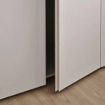 한샘 붙박이장 베이직 무드화이트 무드베이지 여닫이 옷장 4도어 190cm ~ 235cm : 그라운드 제로 디자인