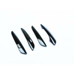 마쓰다 CX-70 cx70 2025-2026-2027에 호환되는 잉치 블랙 카 4 도어 핸들 커버 몰딩 트림 : 위시스토