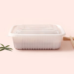 (BK)감자탕 아구찜 생선찜 배달 포장 사각 찜용기+뚜껑(중) 200SET /2000ml : 더포장몰