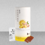 고담촌 홍강 레몬생강캔디 40개입 원통형 선물용 진저 사탕 입가심 화이트데이 : 제주사람이 팝니다