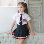 흰남방 곤색레드믹스 치마 아동 여아스쿨룩 초등 주니어 하객룩 콩쿨 : 도담도담아동드레스아동정장