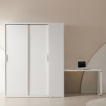 미라니홈 커스티 키큰옷장 긴 싱글 원룸 미니 틈새 책장 책상세트 : 미라니홈