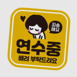 초보 연수 스티커 첫차 운전 데코 느린운전 차 : 우리집만물상점