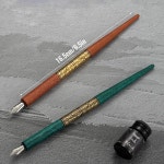 율리 앤티크 딥 펜 세트 5 닙스 5ml 초급 서예 키트 학생 선물용 만년필 그리기용 : Aaso