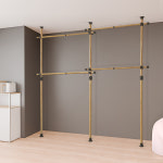 가화 4단 실속형 우드 행거 WNLB3400 : 가화행거샵