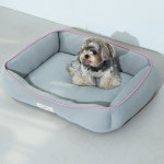 강아지 방석 쿠션 퍼피갤러리 쿨링 냉감 도넛 원형 S 애견 침대 논슬립 개집 여름 쿨방석 : PICKYSHOP 피키샵