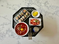 미니어쳐 밥상 분식상차림 (돌하우스,납골당 미니어쳐 소품) : 로지홈즈