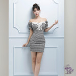 패미닌한 투웨이 체크 오프숄더 미니 홀복 섹시원피스 (여름-j6013) : 이끌리움